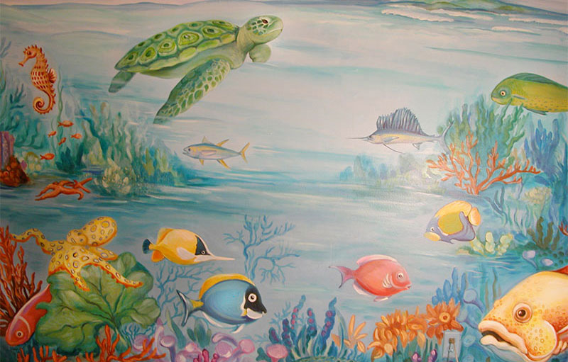 Marine Mural // Fairyland Murals